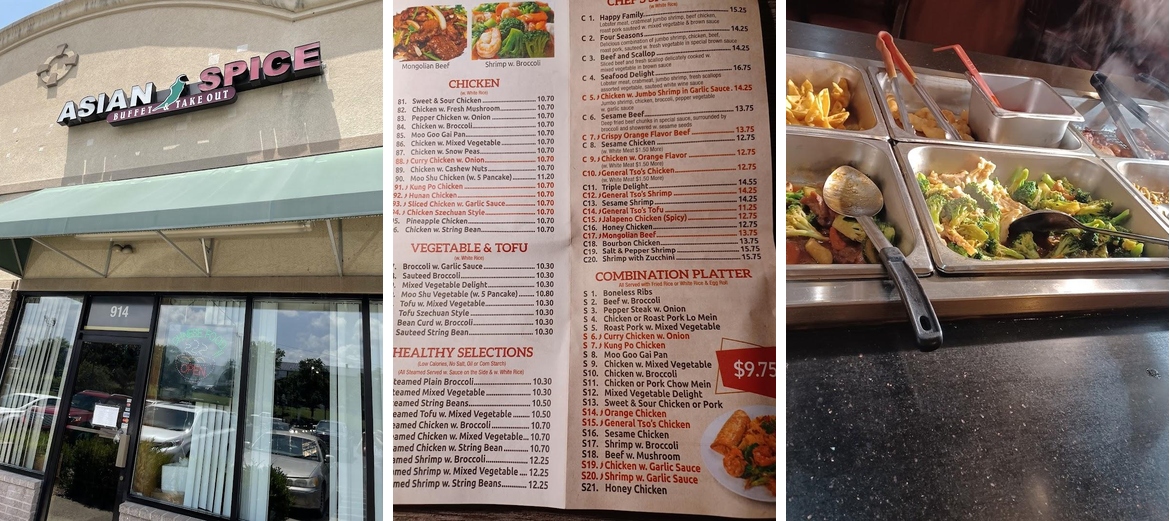 Asian Spice Menu